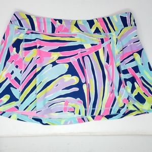 Lilly Pulitzer XL Luxletic Skort Aila Sea Dreamin